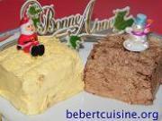 Pavé de Noël, gâteau vanille chocolat