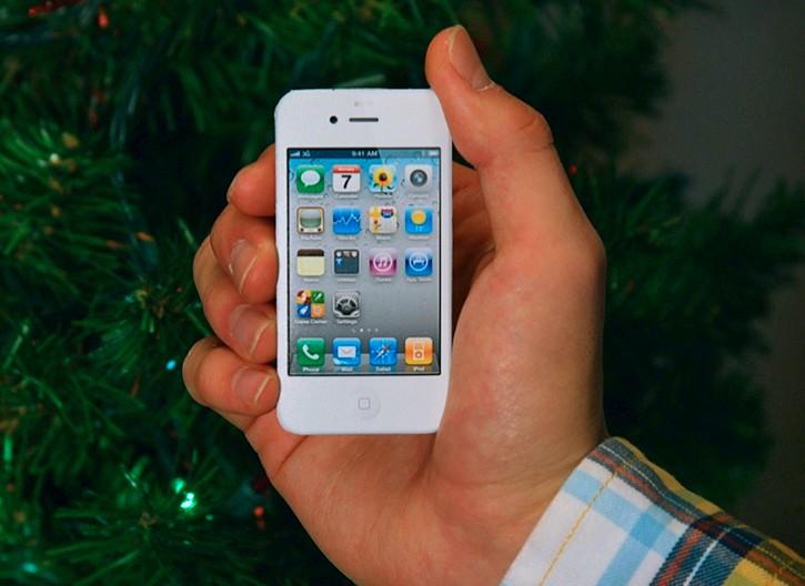 Décorer votre sapin de Noël, avec des iPhone...