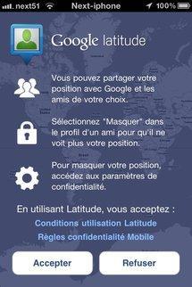 Google Latitude: Partage ta position et localise tes amis sur iPhone...