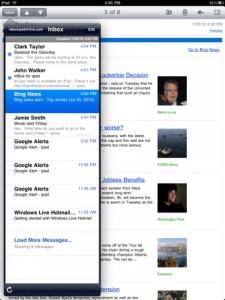 Hotmail sur iPad : mails, contacts, push… tout en live grâce à mBox Mail