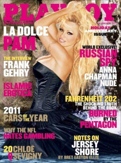 Pamela Anderson nue ... Voilà la couverture de Playboy pour janvier 2011