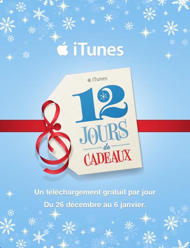 iTunes 12 Days of Christmas – iTunes : App. Gratuites pour iPad !