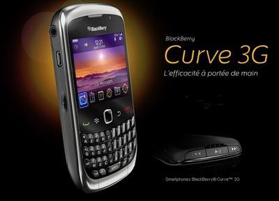 Nouveau BlackBerry Curve 9300 3G : un smartphone RIM