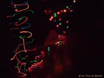 Light painting (lumières de Noël)