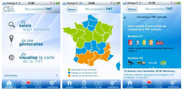 « Ma couverture TNT » a son appli iPhone/iPod Touch