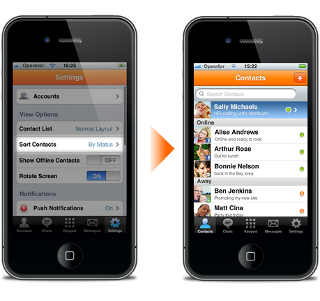 Nimbuzz 2.0.4 apporte la voix HD sur iPhone...