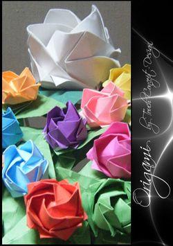 Origami bouquet brillant