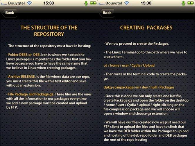 RepoCreate sur iphone...