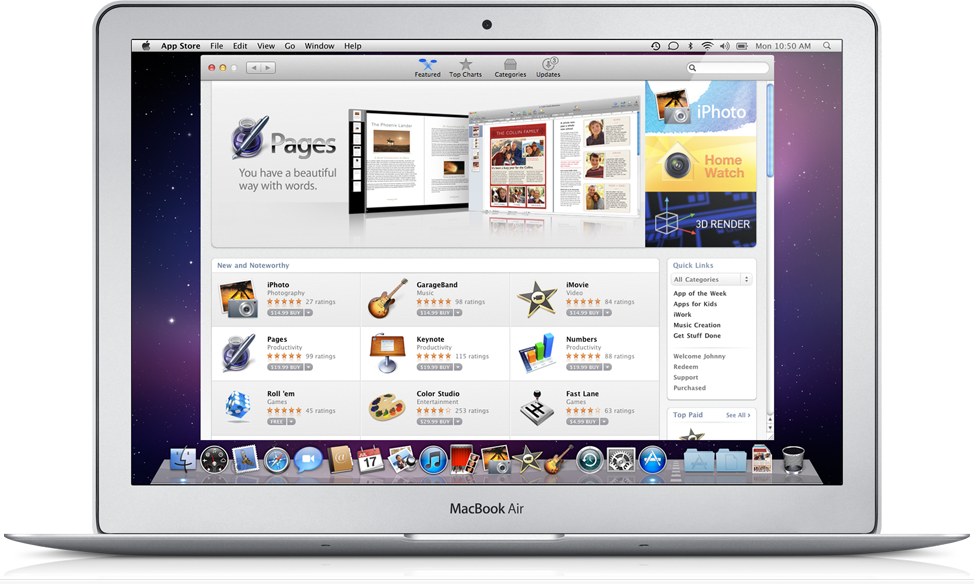 Dévoilement du Mac App Store
