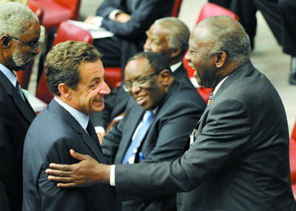 Nicolas Sarkozy et Laurent Gbagbo
