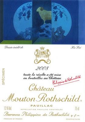 Château Mouton Rothschild, Millésime 2008 signé Xu Lei