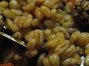 Ebly viande hachée, carottes, champignons sauce tomate.