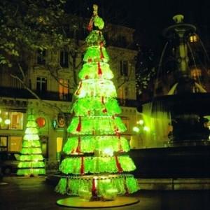 Le Sapin de Noel en Bouteille recyclable.