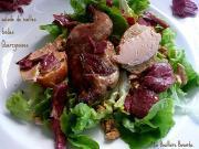 Salade de cailles tièdes quercynoises