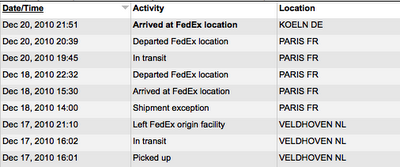 La logique selon FedEx.