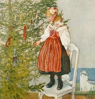 Magie de Noël, Carl Larsson