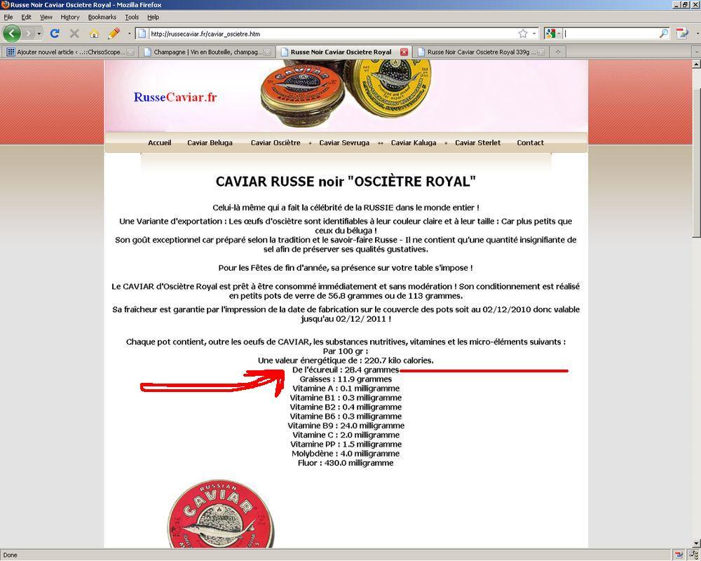 caviar ecureuil De lécureuil dans le caviar! (ChrisoScope)