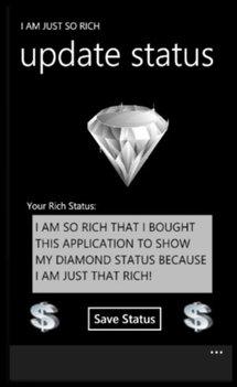 L'abruti de ''I Am Rich'' récidive (pas sur iPhone, sur WP7)...