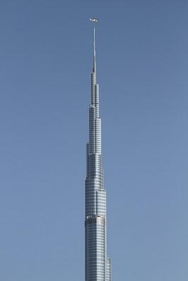 Au sommet de Burj Khalifa à Dubaï