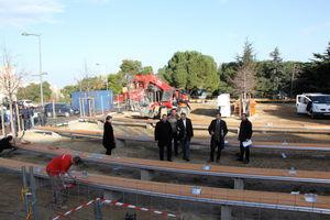 Le Boulodrome couvert de Lupino a reçu la visite hier des élus de la Municipalité