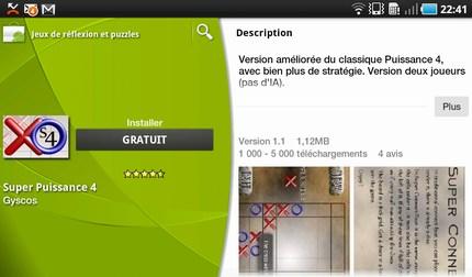 Mise à jour de l’Android Market sur la Galaxy Tab