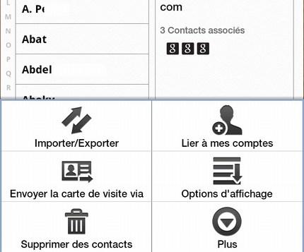 Ajouter ses contacts SIM sur la Galaxy Tab