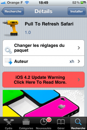 Pull to refresh for Safari 1.0 !