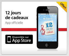 [iTunes] Les 12 Jours de Cadeaux iTunes, ca démarre demain 26 décembre!
