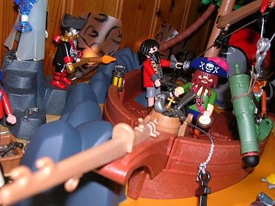 Playmobils (pirates) en avant les histoires