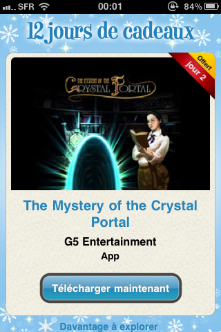 12 jours de cadeaux iTunes #2 : Offre du 27 décembre