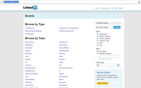 2011 : remplir son agenda avec Linkedin Events