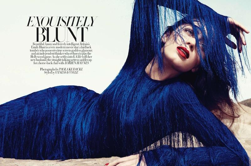Emily Blunt, glamourous & shiny