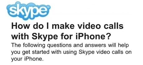 De la visiophonie avec Skype bientôt sur iOS ?