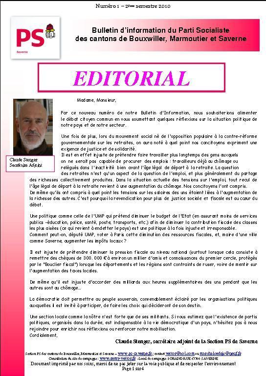 BI Saverne numero 2 page 1