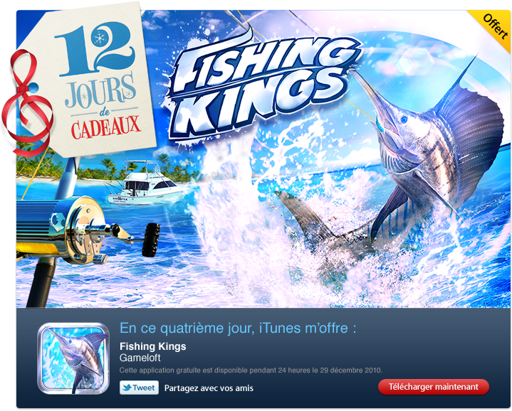 [iTunes] 12 jours de cadeaux : Gameloft. Fishing Kings