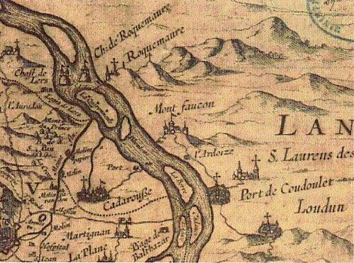 Carte du Bas Languedoc.