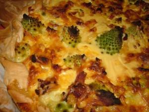 Quiche de potiron romanesco