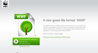 Wow Bonne Idee : WWF le format fichier Ecolo!