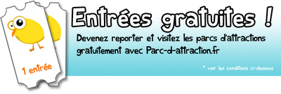 Faites vous rembourser 2 entrées au parc d'attraction de votre choix.
