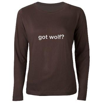 Got Wolf? Women's Long Sleeve Dark T-Shirt