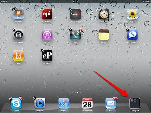 deplacer app Petit guide de survie du iPad
