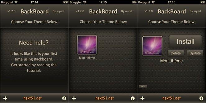 Sauvegardez la configuration de l'écran d'accueil de votre iPhone avec BackBoard...