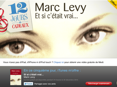Jour N°5 : le livre « Et si c’était vrai… » de Marc Levy offert !