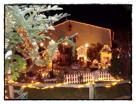 Maison décorée pour Noël