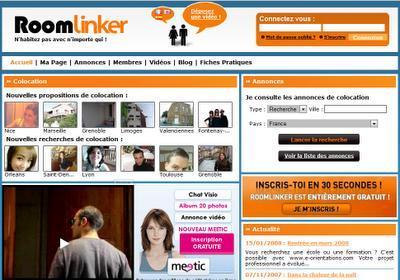RoomLinker, le web 2.0 de la colocation