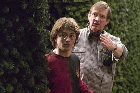 Mike Newell & Daniel Radcliffe sur le tournage de Harry Potter 4
