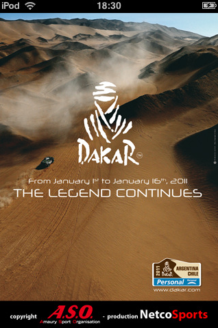Suivez le Dakar 2011 sur vos iPhones