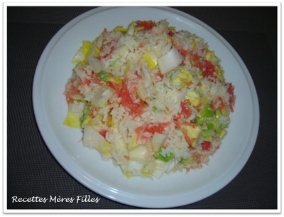 La recette : Salade de riz oceane aux endives