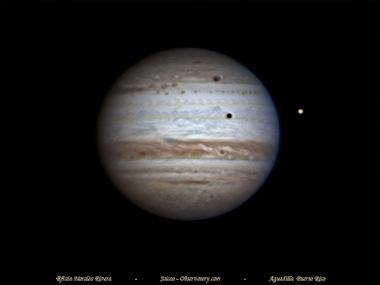 Ganyméde projette son ombre sur Jupiter