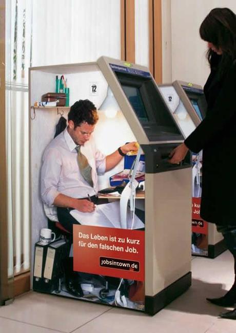 Publicités StreetArt créatif avec jobintown.de (8) Publicités StreetArt créatif avec jobintown.de